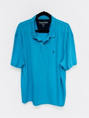 Nautica Men's‎ Classic Polo Shirt in Teal Blue